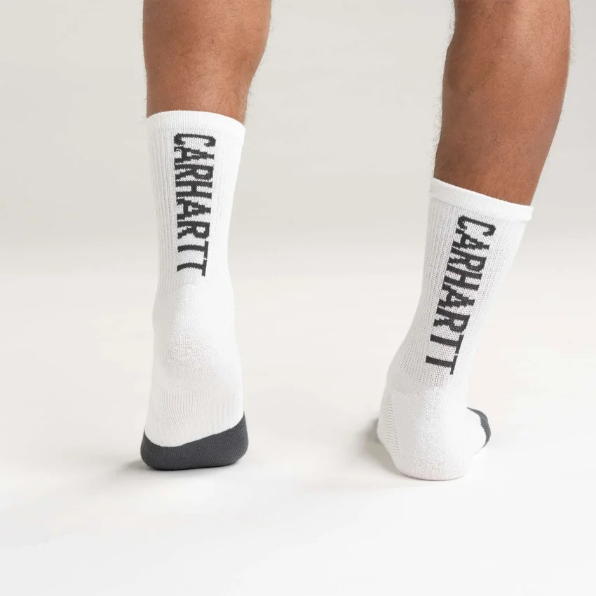 Carhartt Force® Midweight Logo Short Crew Strømper 3-pak