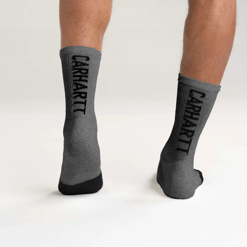 Carhartt Force® Midweight Logo Short Crew Strømper 3-pak