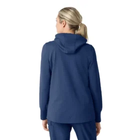 Carhartt-hettetrøje med fuld lynlås og vaffelstruktur til kvinder
