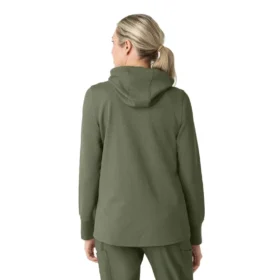 Carhartt-hettetrøje med fuld lynlås og vaffelstruktur til kvinder
