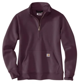 Clarksburg-sweatshirt med kvartlængde lynlås til kvinder