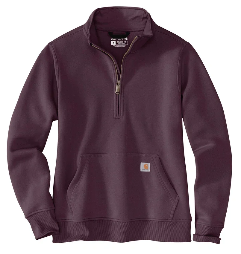 Clarksburg-sweatshirt med kvartlængde lynlås til kvinder