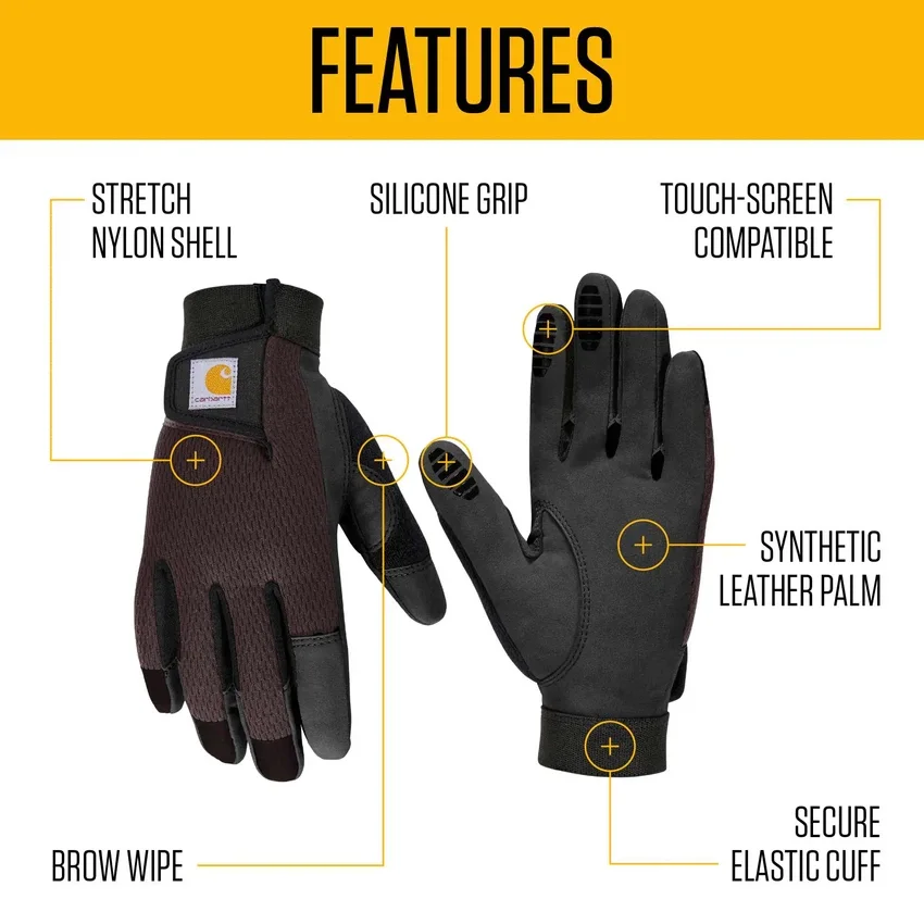 Damehandsker i syntetisk læder med høj fingerfølsomhed og sikker manchet