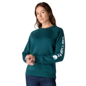 Damesweatshirt med grafisk print, afslappet pasform og rund hals