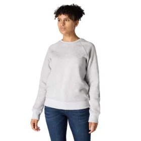 Damesweatshirt med grafisk print, afslappet pasform og rund hals