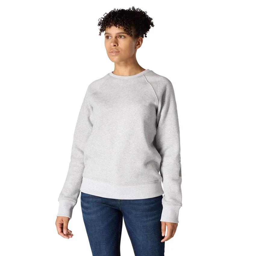 Damesweatshirt med grafisk print, afslappet pasform og rund hals