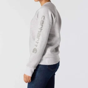 Damesweatshirt med grafisk print, afslappet pasform og rund hals