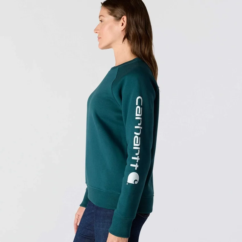 Damesweatshirt med grafisk print, afslappet pasform og rund hals