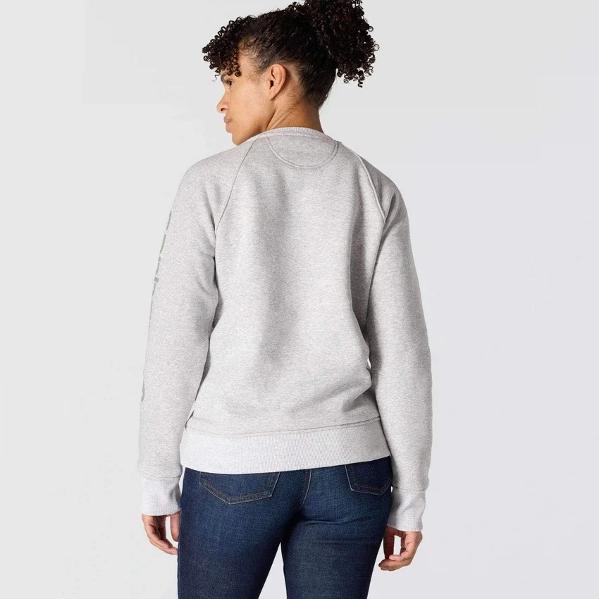 Damesweatshirt med grafisk print, afslappet pasform og rund hals