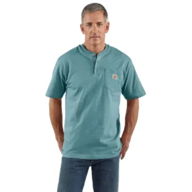 Dearborn Loose Fit Heavyweight Henley Pocket T-shirt til mænd