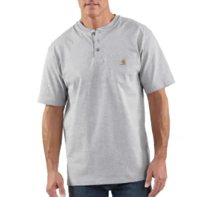 Dearborn Loose Fit Heavyweight Henley Pocket T-shirt til mænd
