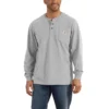Dearborn Loose Fit Heavyweight langærmet Henley-skjorte med lomme for mænd