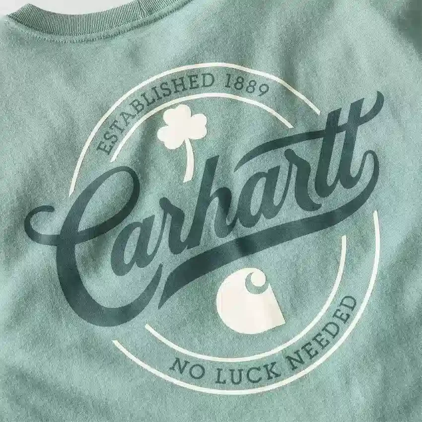 Dearborn-skjorte til mænd i afslappet pasform med Luck-grafik – St. Patrick’s Day-skjorte