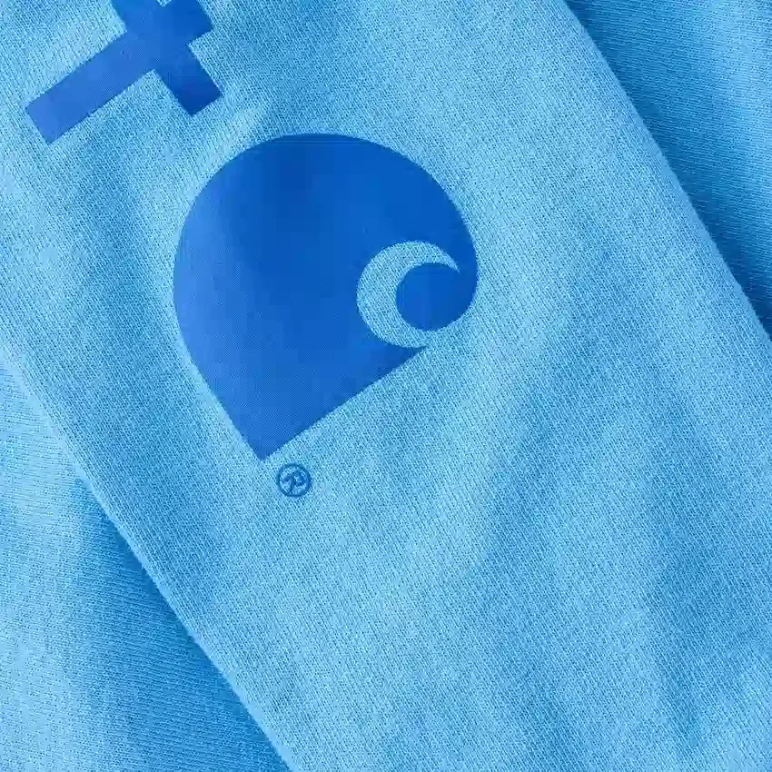 Dearborn-skjorte til mænd med løs pasform, kraftigt stof og løse ærmer samt logo