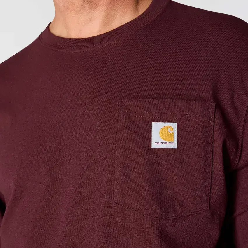 Dearborn T-shirt til mænd med løs pasform, kraftigt stof, løse ærmer og lomme