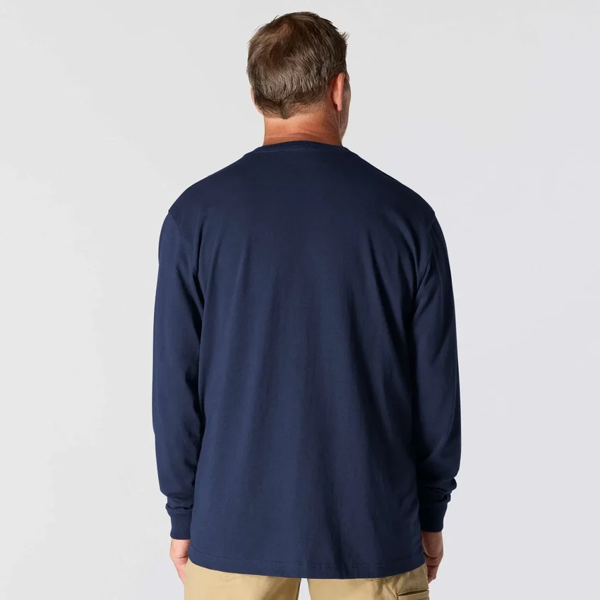 Dearborn T-shirt til mænd med løs pasform, kraftigt stof, løse ærmer og lomme