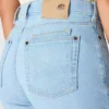 Essential-stretchjeans til kvinder med mellemhøj talje og lige ben