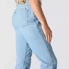 Essential-stretchjeans til kvinder med mellemhøj talje og lige ben