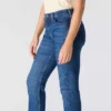 Essential-stretchjeans til kvinder med mellemhøj talje og lige ben