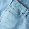 Essential-stretchjeans til kvinder med mellemhøj talje og lige ben