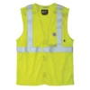 Flammehæmmende sikkerhedsvest i mesh til mænd, klasse 2, med høj synlighed – Hi Vis-veste