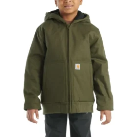 Flaneljakke med quiltfor til drenge (børn/unge)