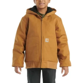 Flaneljakke med quiltfor til drenge (børn/unge)