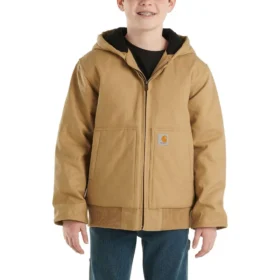 Flaneljakke med quiltfor til drenge (børn/unge)