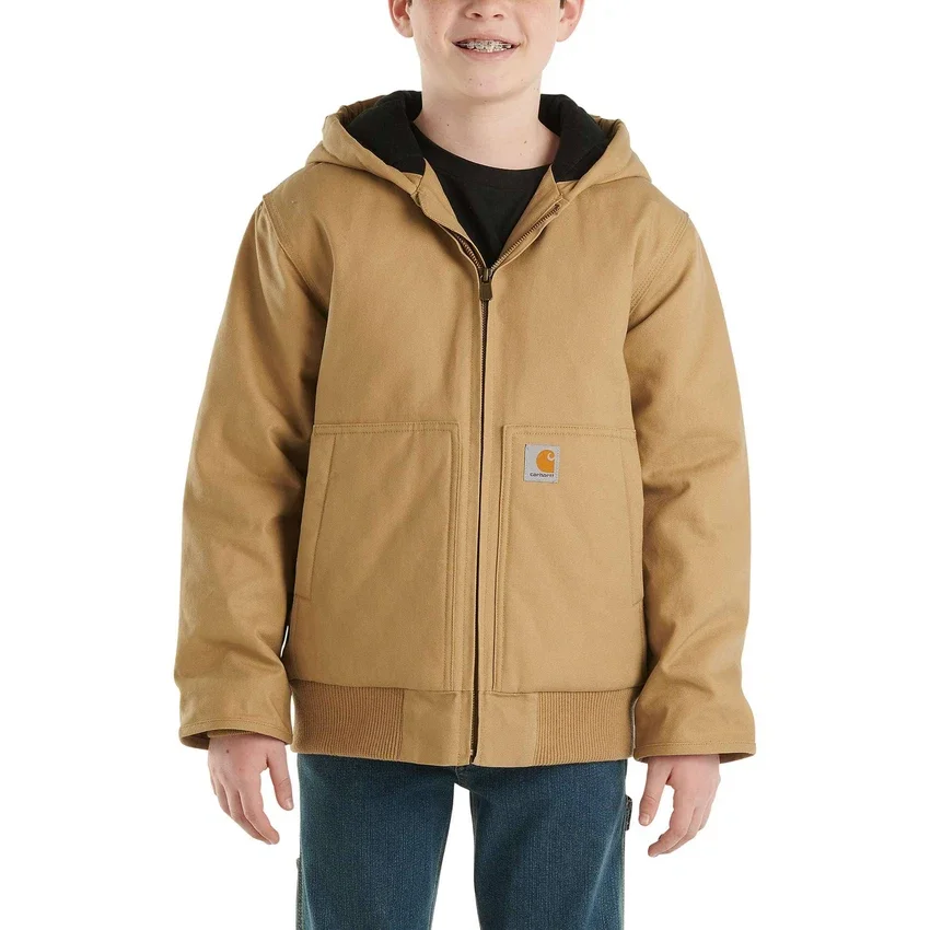 Flaneljakke med quiltfor til drenge (børn/unge)