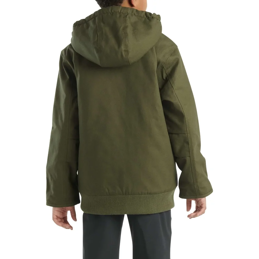 Flaneljakke med quiltfor til drenge (børn/unge)