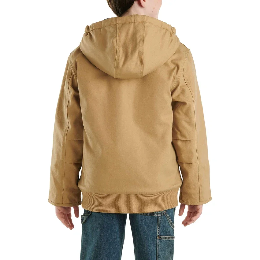 Flaneljakke med quiltfor til drenge (børn/unge)