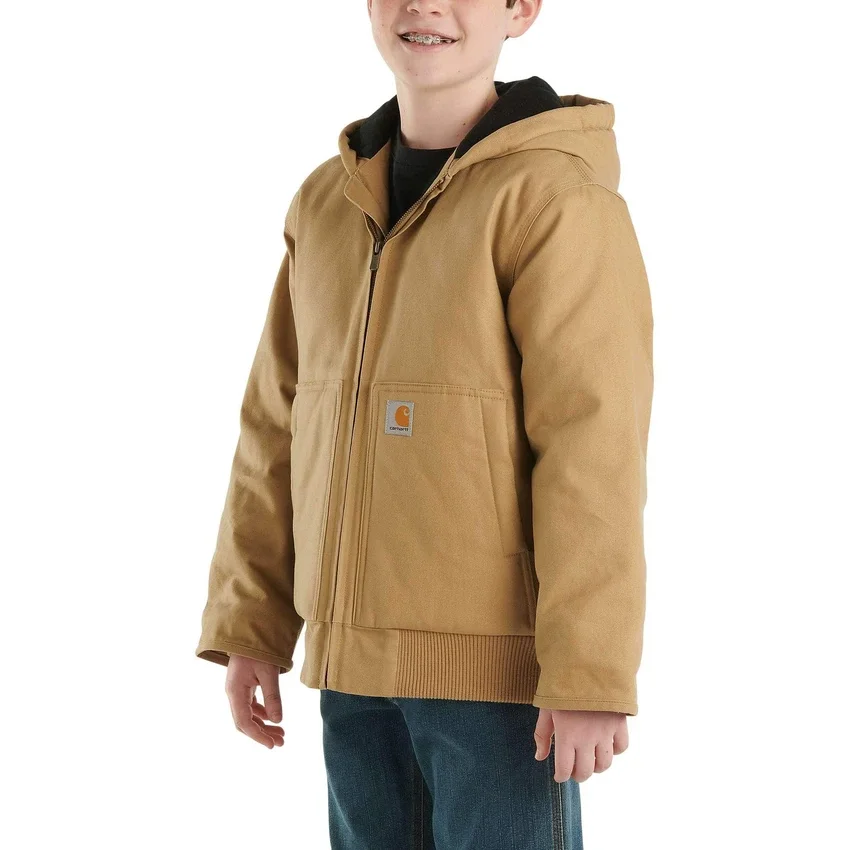 Flaneljakke med quiltfor til drenge (børn/unge)