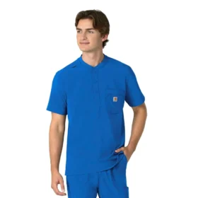 Force Cross-Flex Henley-scrubbluse til mænd