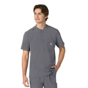 Force Cross-Flex Henley-scrubbluse til mænd