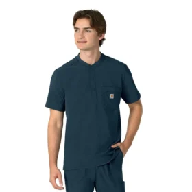 Force Cross-Flex Henley-scrubbluse til mænd