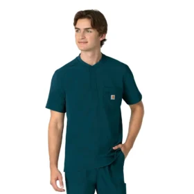 Force Cross-Flex Henley-scrubbluse til mænd