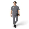 Force Cross-Flex Henley-scrubbluse til mænd