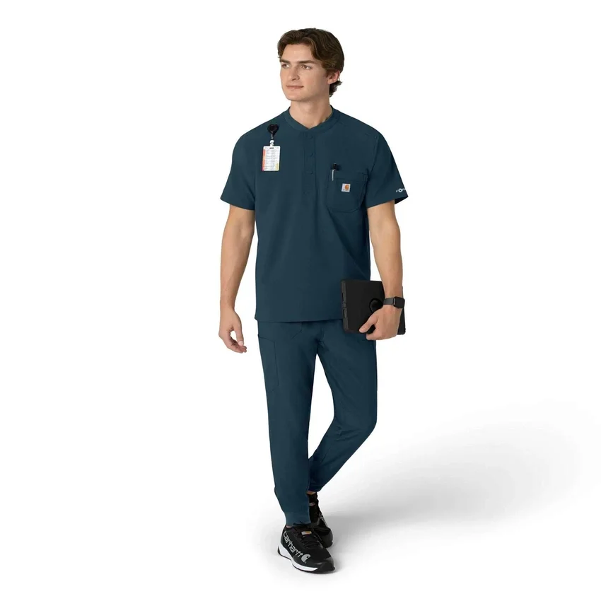Force Cross-Flex Henley-scrubbluse til mænd