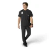 Force Cross-Flex Henley-scrubbluse til mænd