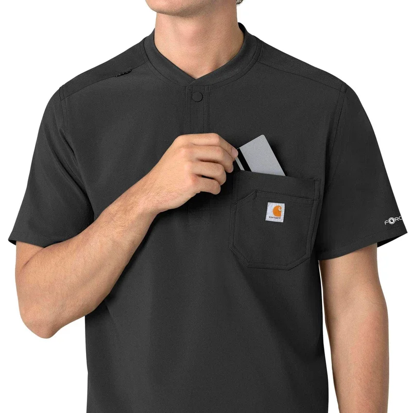 Force Cross-Flex Henley-scrubbluse til mænd