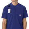 Force Cross-Flex Henley-scrubbluse til mænd