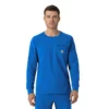 Force Cross-Flex langærmet scrub-bluse med rund hals