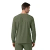 Force Cross-Flex langærmet scrub-bluse med rund hals
