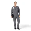 Force Cross-Flex langærmet scrub-bluse med rund hals