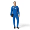 Force Cross-Flex langærmet scrub-bluse med rund hals