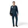 Force Cross-Flex langærmet scrub-bluse med rund hals