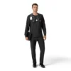 Force Cross-Flex langærmet scrub-bluse med rund hals