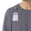 Force Cross-Flex langærmet scrub-bluse med rund hals
