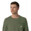 Force Cross-Flex langærmet scrub-bluse med rund hals