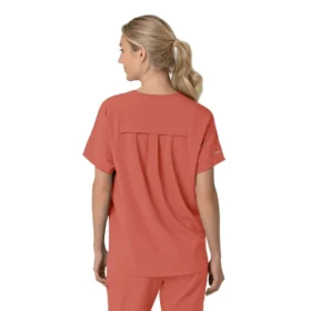 Force Cross-Flex oversize V-hals-scrubbluse til kvinder